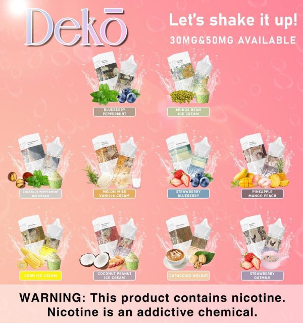 Tinh dầu Deko Juice Saltnic 30/50MG (25 Vị) Giá Rẻ - Chính Hãng