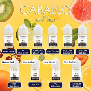 Tinh dầu Caballo Juice Saltnic 38/58MG (16 vị) Chính Hãng Anh Quốc