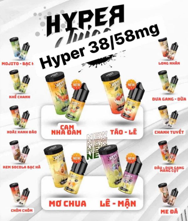 Hyper Juice 58MG Chính Hãng - Giá Rẻ Đủ Vị