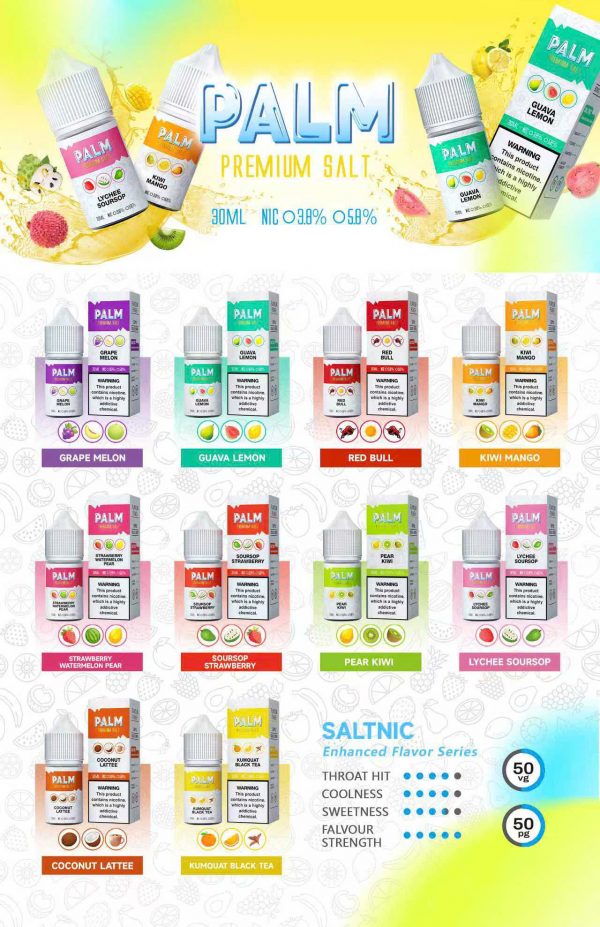 Palm Salt Juice 38/58MG Chính Hãng - Giá Rẻ từ Anh Quốc